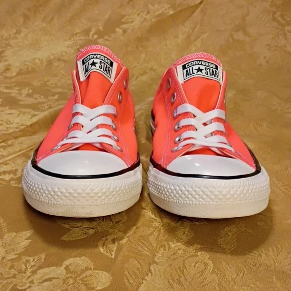 CONVERSE Orange All Star Sneakers Women's 9.0 Men's 7.0 - Picture 4 of 12